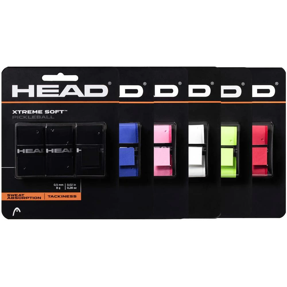 Head Xtreme Soft Pickleball Overgrip - 3 Pack 1 Head Xtreme Soft Pickleball Overgrip - 3 Pack