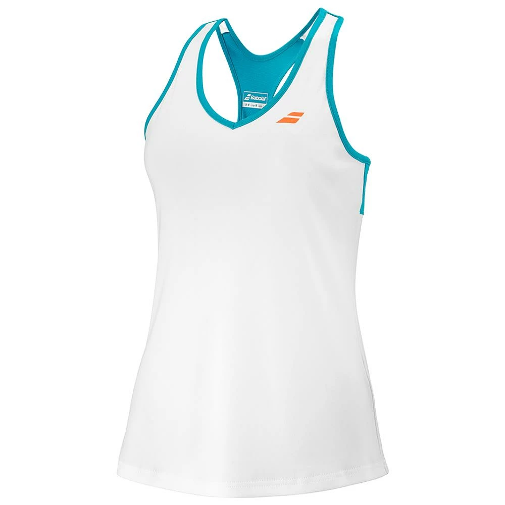 Babolat Women's Play Tank - White 1 Babolat Women's Play Tank - White