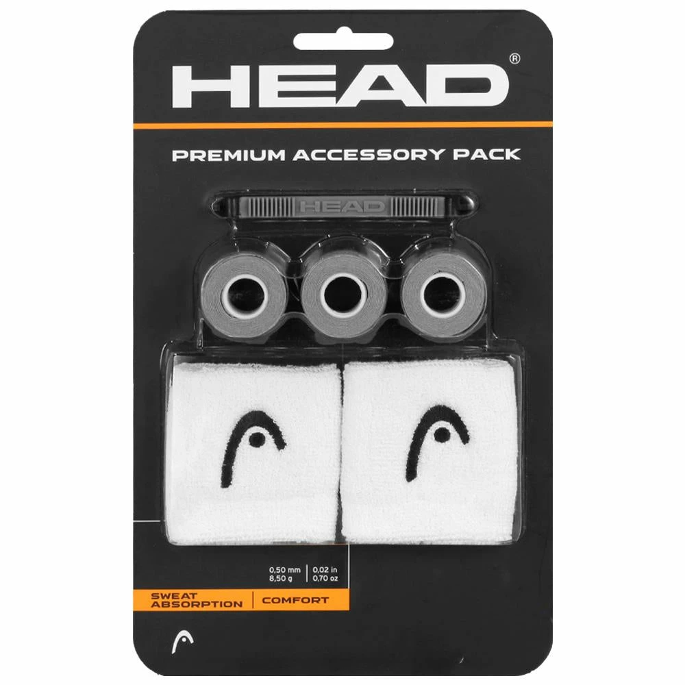 Head Premium Accessory Pack - White/Grey 1 Head Premium Accessory Pack - White/Grey