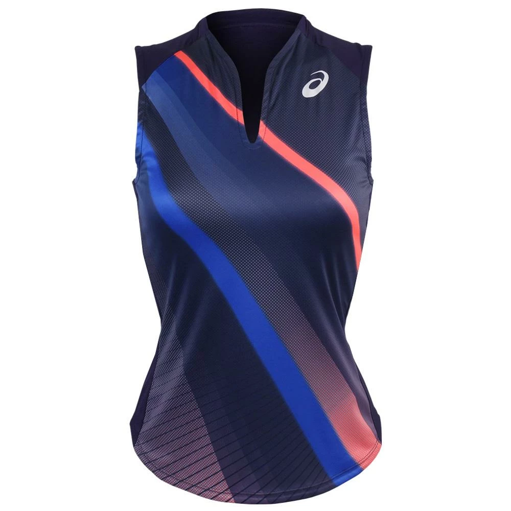 Asics Women's Match Graphic Tank - Peacoat 1 Asics Women's Match Graphic Tank - Peacoat