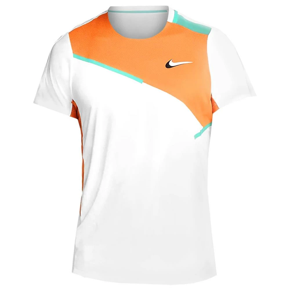 Nike Men's Slam Melbourne Shirt - White/Hot Curry 1 Nike Men's Slam Melbourne Shirt - White/Hot Curry