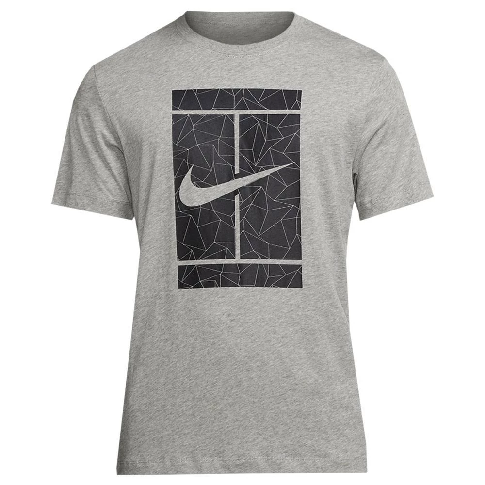 Nike Men's Seasonal Court Tee - Dark Grey Heather 1 Nike Men's Seasonal Court Tee - Dark Grey Heather