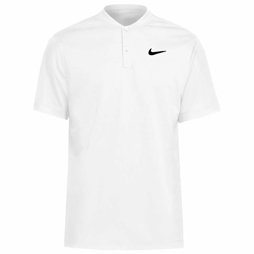 Nike Men's Blade Henley Polo - White 1 Nike Men's Blade Henley Polo - White
