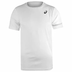 Asics Men's Court Short Sleeve Tee - White/Black