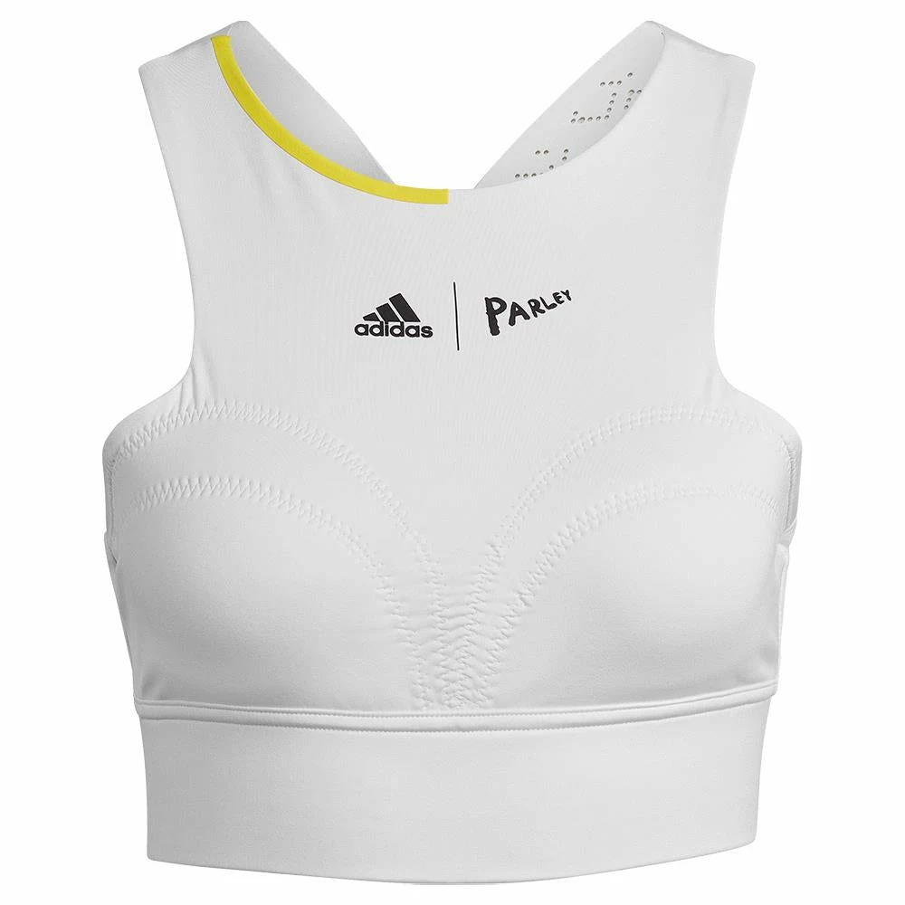 Adidas Women's London Crop Top - Parley - White 1 Adidas Women's London Crop Top - Parley - White
