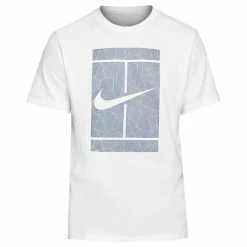 Nike Men's Seasonal Court Tee - White/Ashen Slate