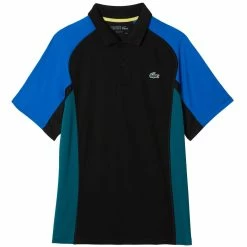 Lacoste Men's Sport Thermo Pique Polo - Black/Blue