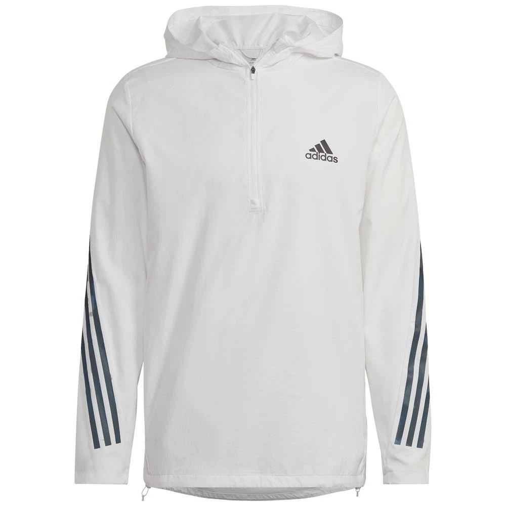 Adidas Run Icons 3-Stripes Jacket - White 1 Adidas Run Icons 3-Stripes Jacket - White