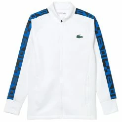 Lacoste Men's Printed Zip Sweatshirt - White
