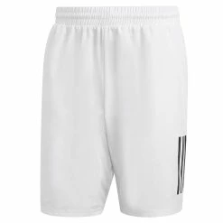 Adidas Men's Club 3 Stripe 9" Short - White