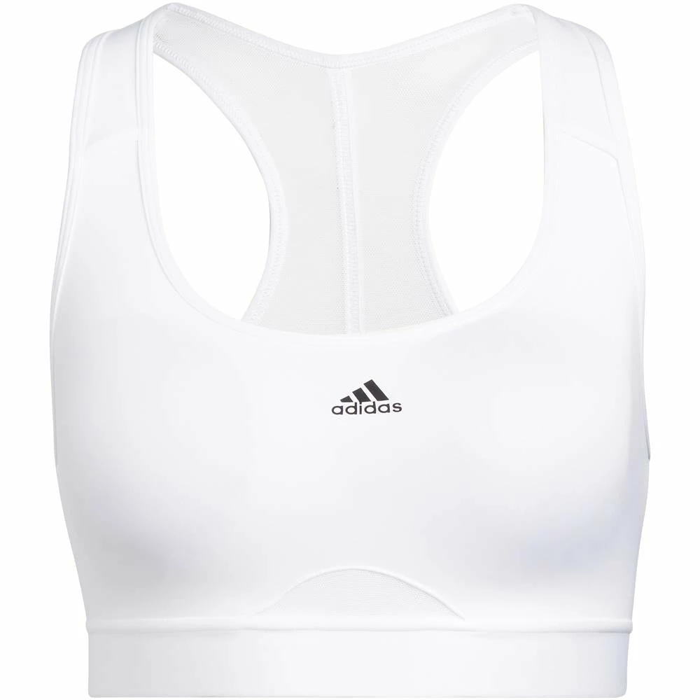 Adidas Women's PowerReact Training Bra - White 1 Adidas Women's PowerReact Training Bra - White
