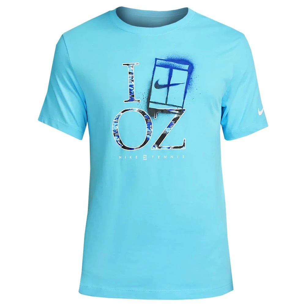 Nike Men's DriFit OZ Tee - Baltic Blue 1 Nike Men's DriFit OZ Tee - Baltic Blue